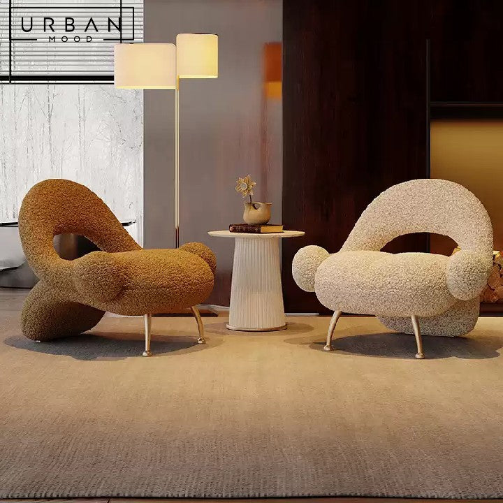 ALIYA Modern Boucle Lounge Chair