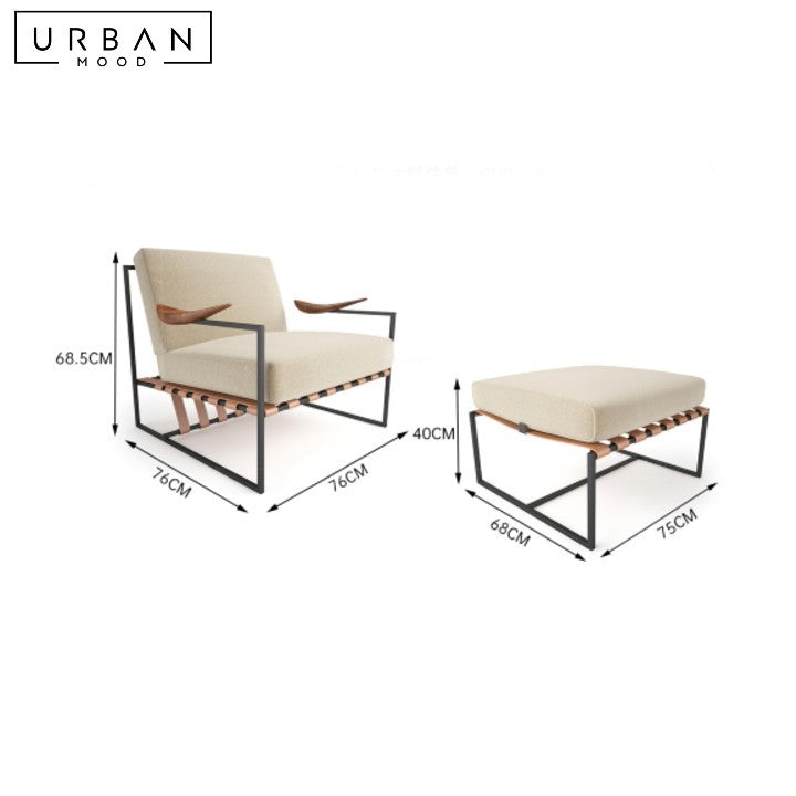 AFRIKA Modern Fabric Leisure Chair