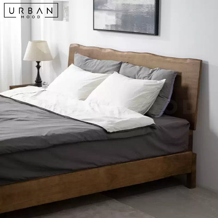 FRIKYA Rustic Solid Wood Bedframe