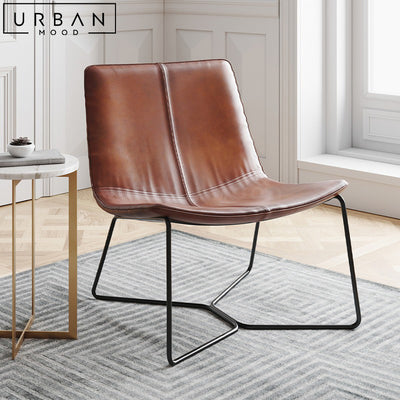 AHTON Modern Leather Leisure Chair