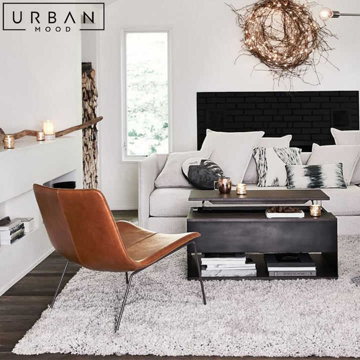 AHTON Modern Leather Leisure Chair