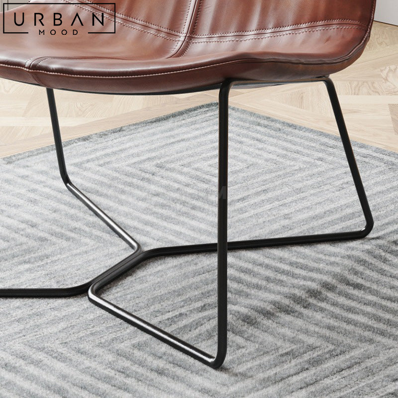 AHTON Modern Leather Leisure Chair