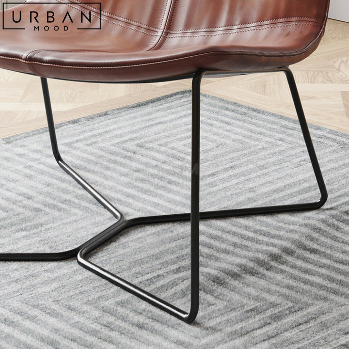 AHTON Modern Leather Leisure Chair