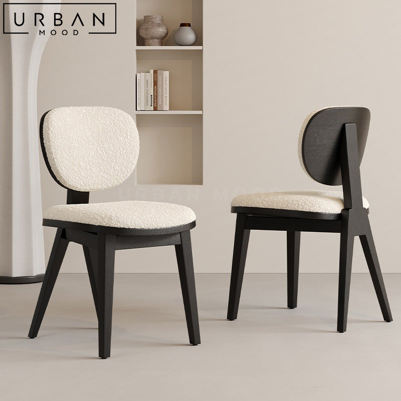 ALESA Modern Boucle Dining Chair