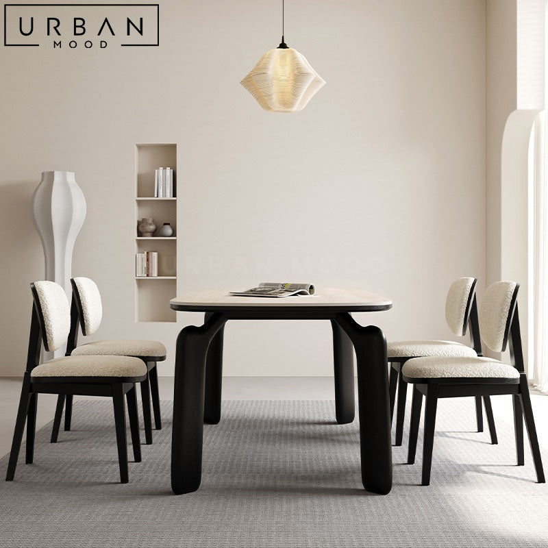ALESA Modern Boucle Dining Chair
