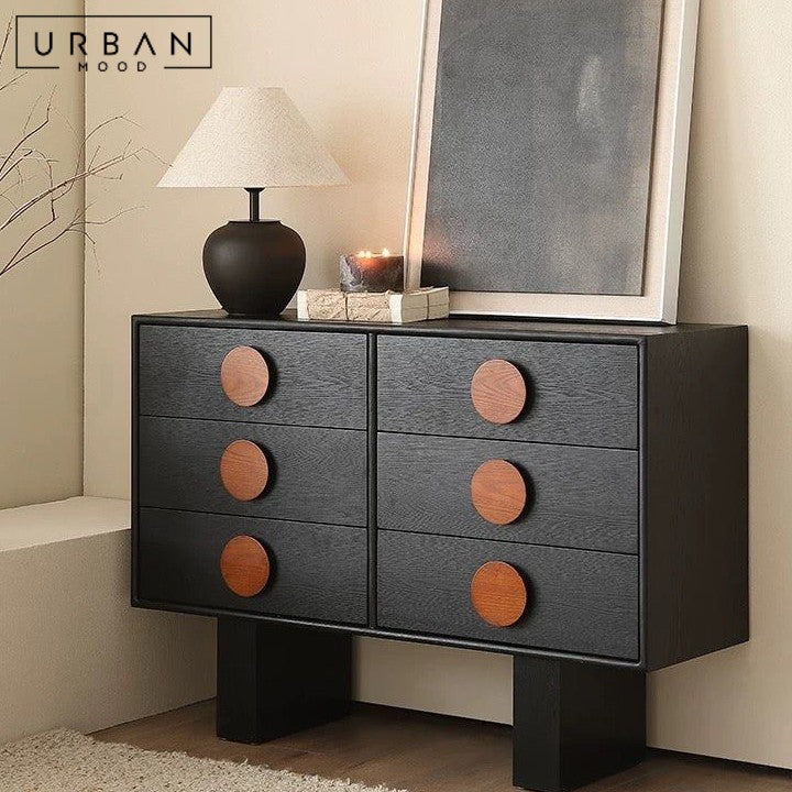 ALLAR Solid Wood Chest Of Drawers