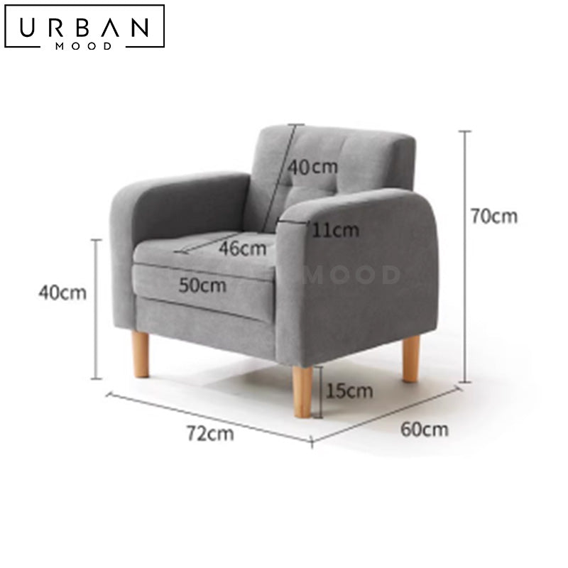 ANNIES Modern Fabric Sofa