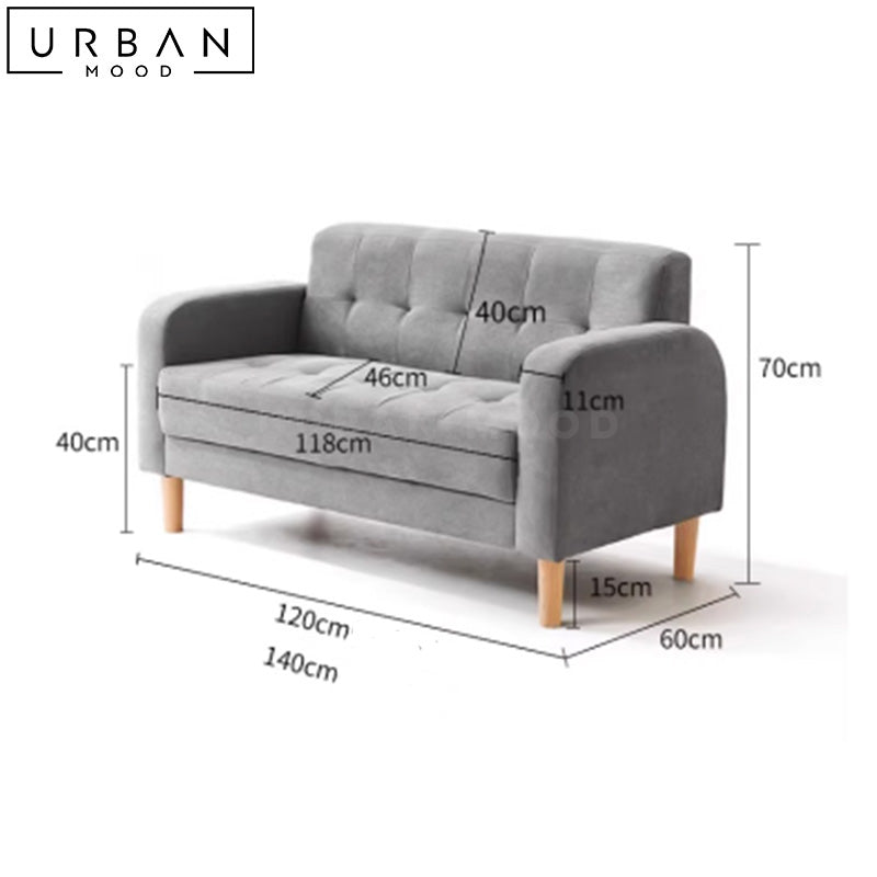 ANNIES Modern Fabric Sofa