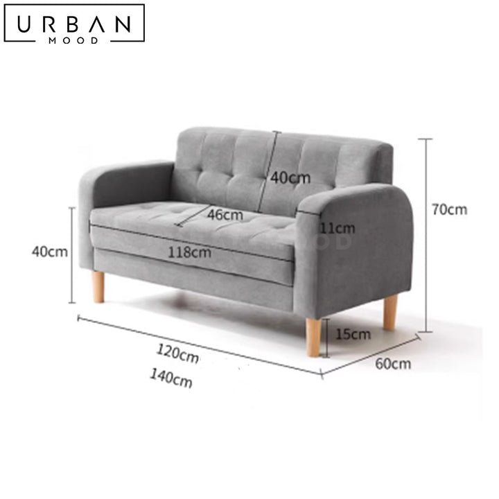 ANNIES Modern Fabric Sofa