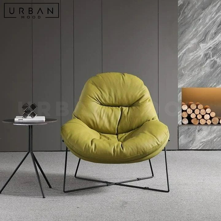 ARANGO Modern Leather Lounge Chair