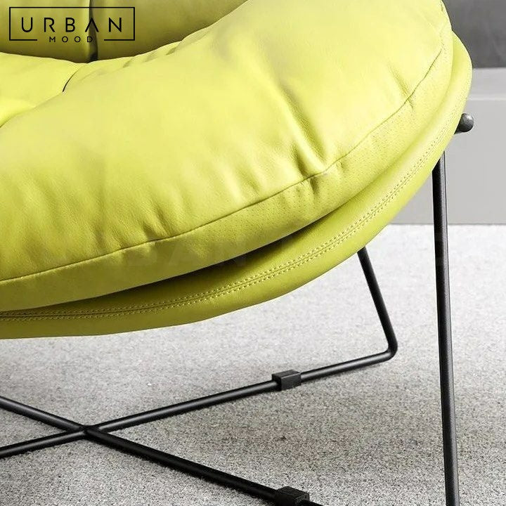 ARANGO Modern Leather Lounge Chair