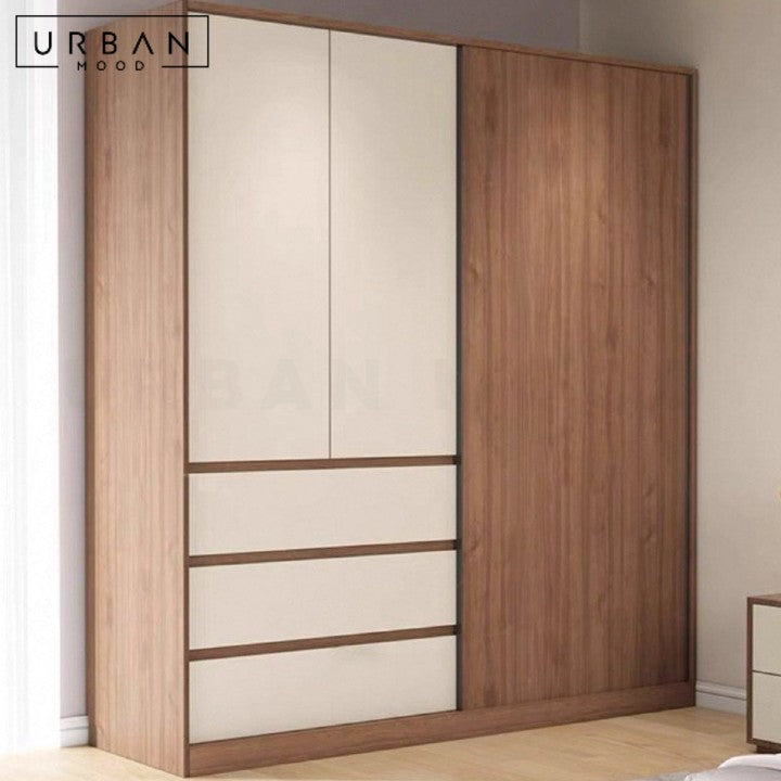 ARASHI Modern Solid Wood Wardrobe