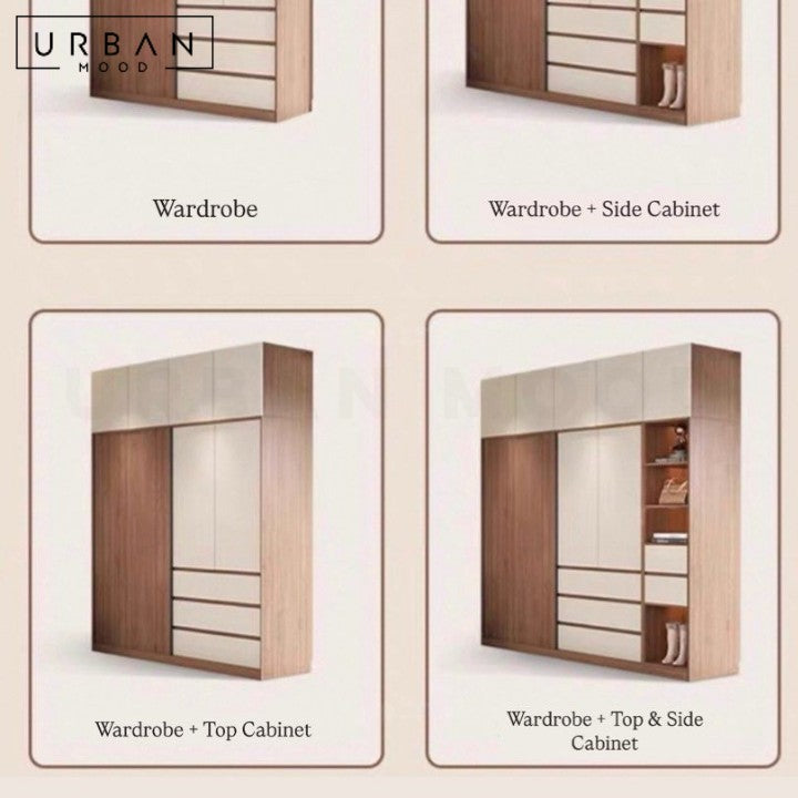 ARASHI Modern Solid Wood Wardrobe