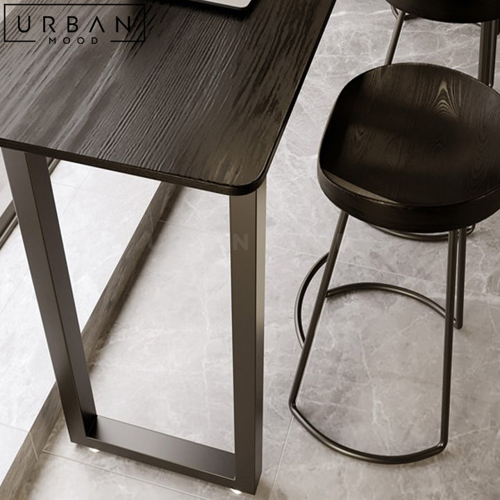 ASLIN Modern Solid Wood Bar Table