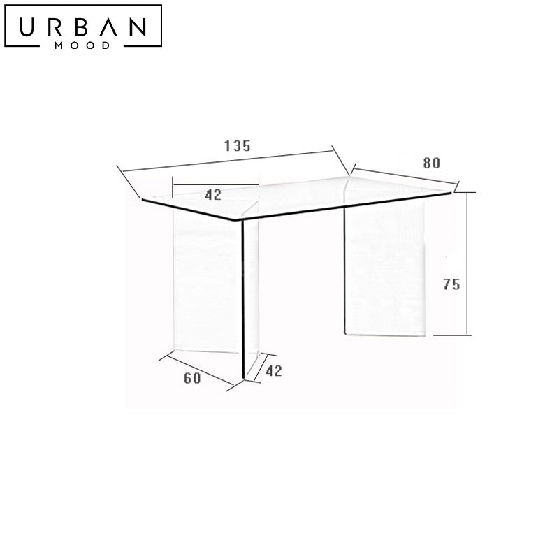 ASMA Modern Round Glass Dining Table