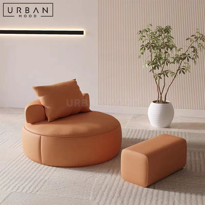 AURA Modern Leather Leisure Chair