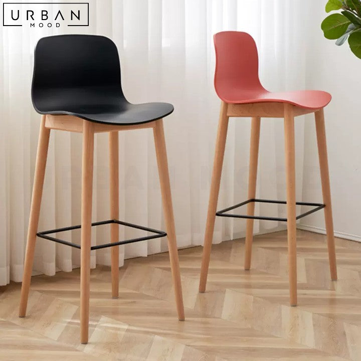 AXARA Scandinavian Bar Chair – Urban Mood