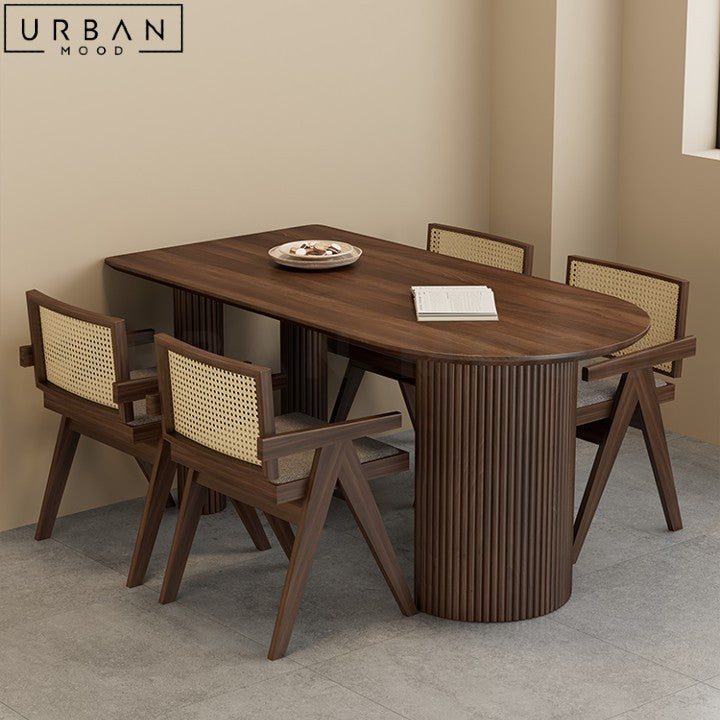 AZZY Modern Solid Wood Dining Table – Urban Mood