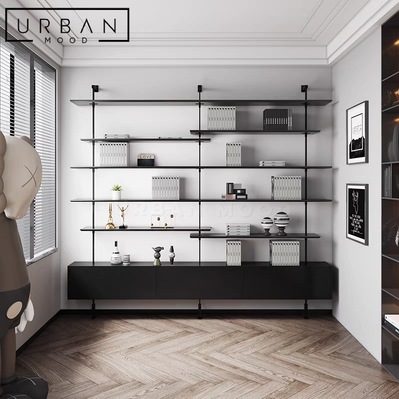 ARISTOTE Modern Solid Wood Shelf