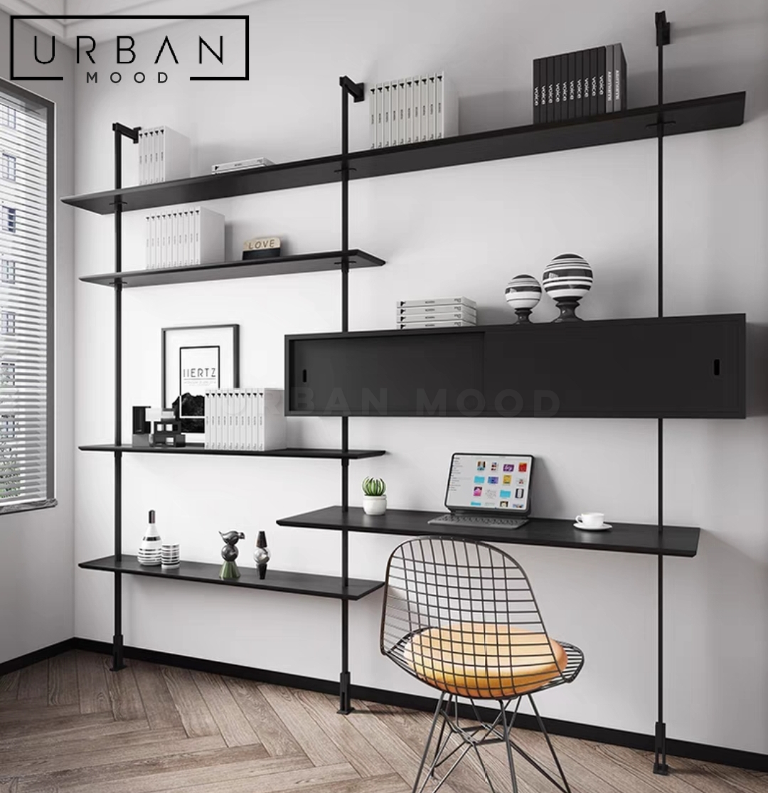 ARISTOTE Modern Solid Wood Shelf