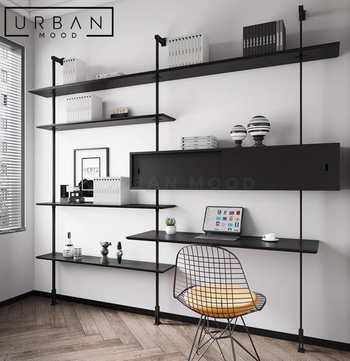 ARISTOTE Modern Solid Wood Shelf