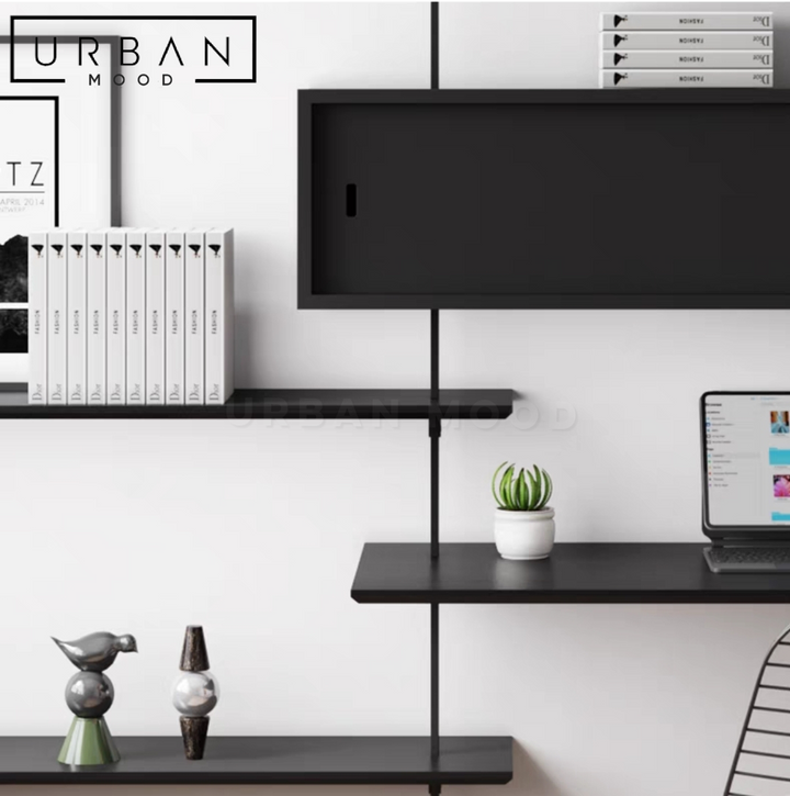 ARISTOTE Modern Solid Wood Shelf