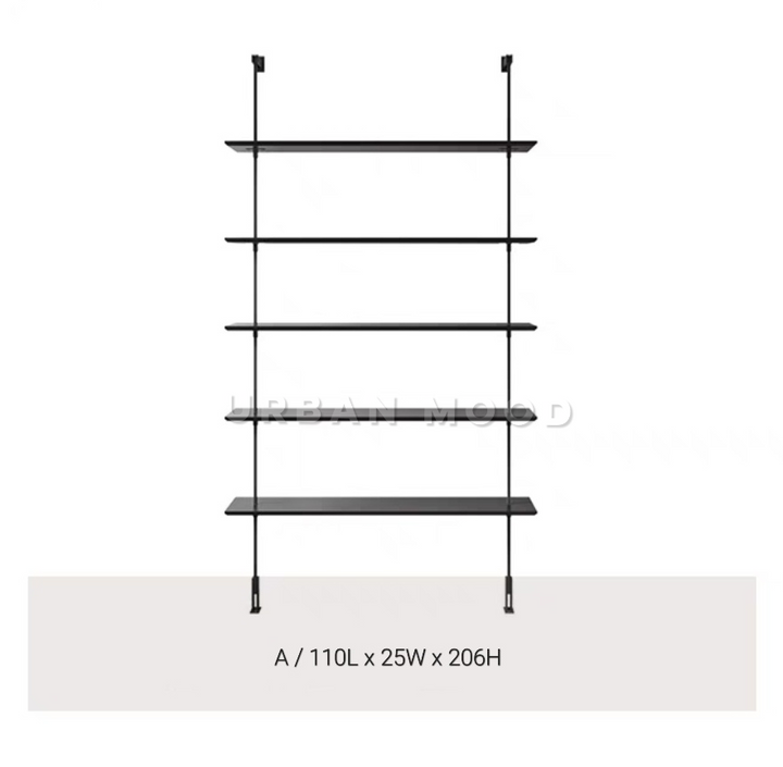ARISTOTE Modern Solid Wood Shelf