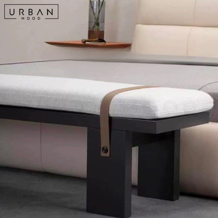 BIDDER Modern Fabric Dining Bench