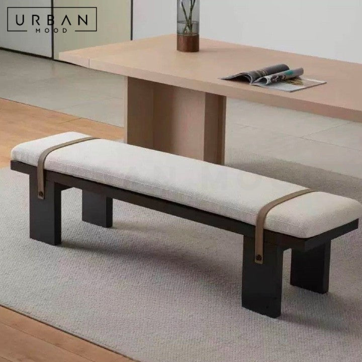 BIDDER Modern Fabric Dining Bench