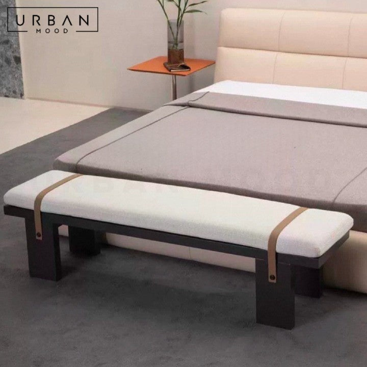 BIDDER Modern Fabric Dining Bench