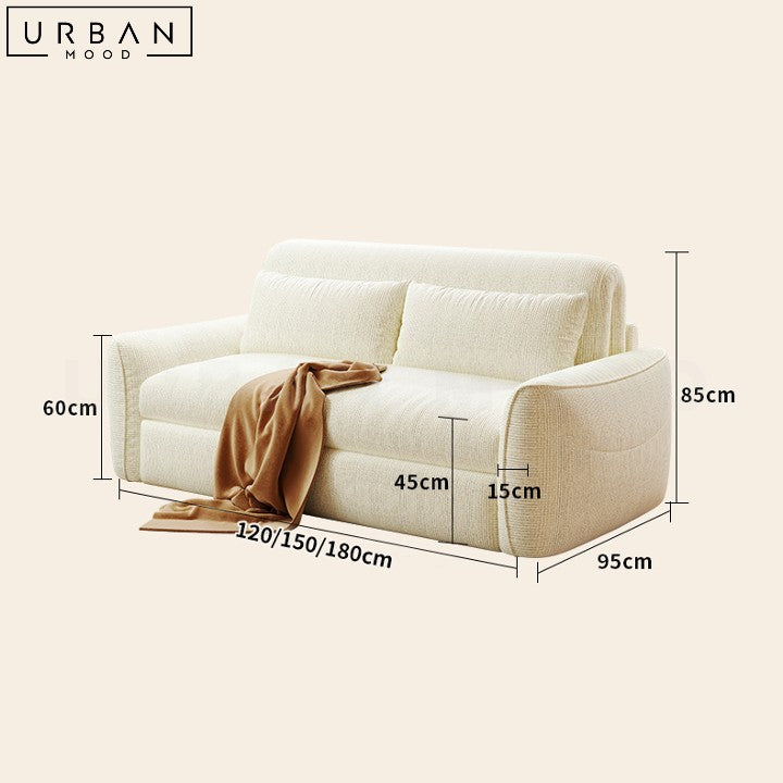 BAIRD Modern Electric Boucle Sofa Bed
