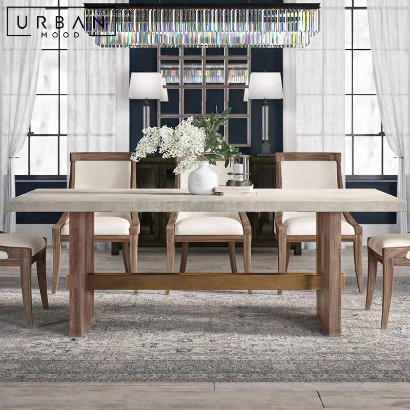 BLAZE Industrial Solid Wood Dining Table & Bench