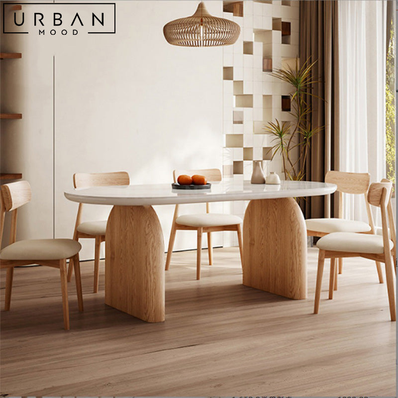 BOLIA Japandi Sintered Stone Dining Table