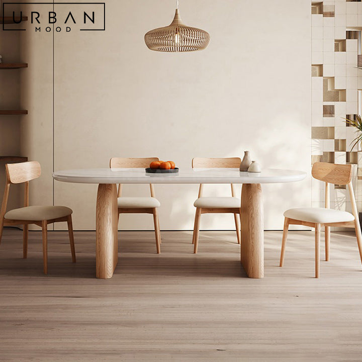 BOLIA Japandi Sintered Stone Dining Table