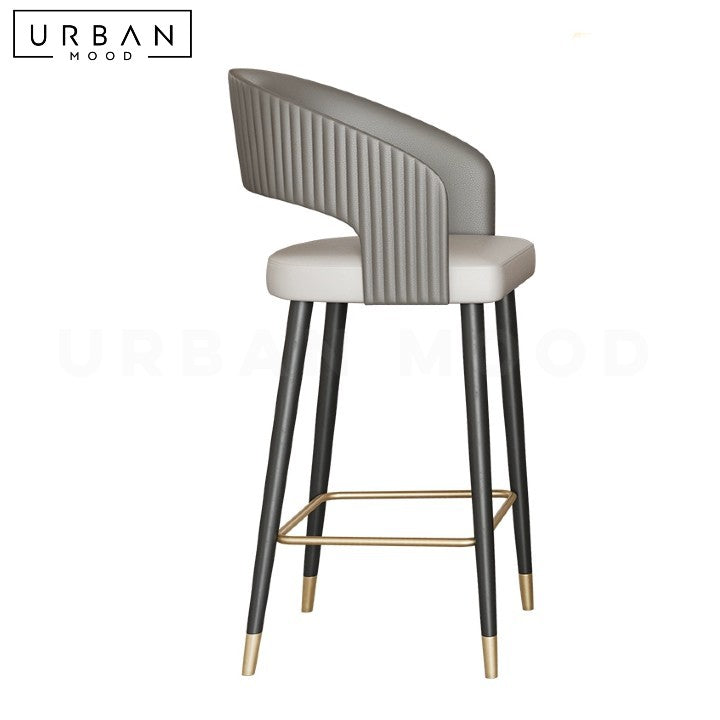 BRIET Modern Leather Bar Stool