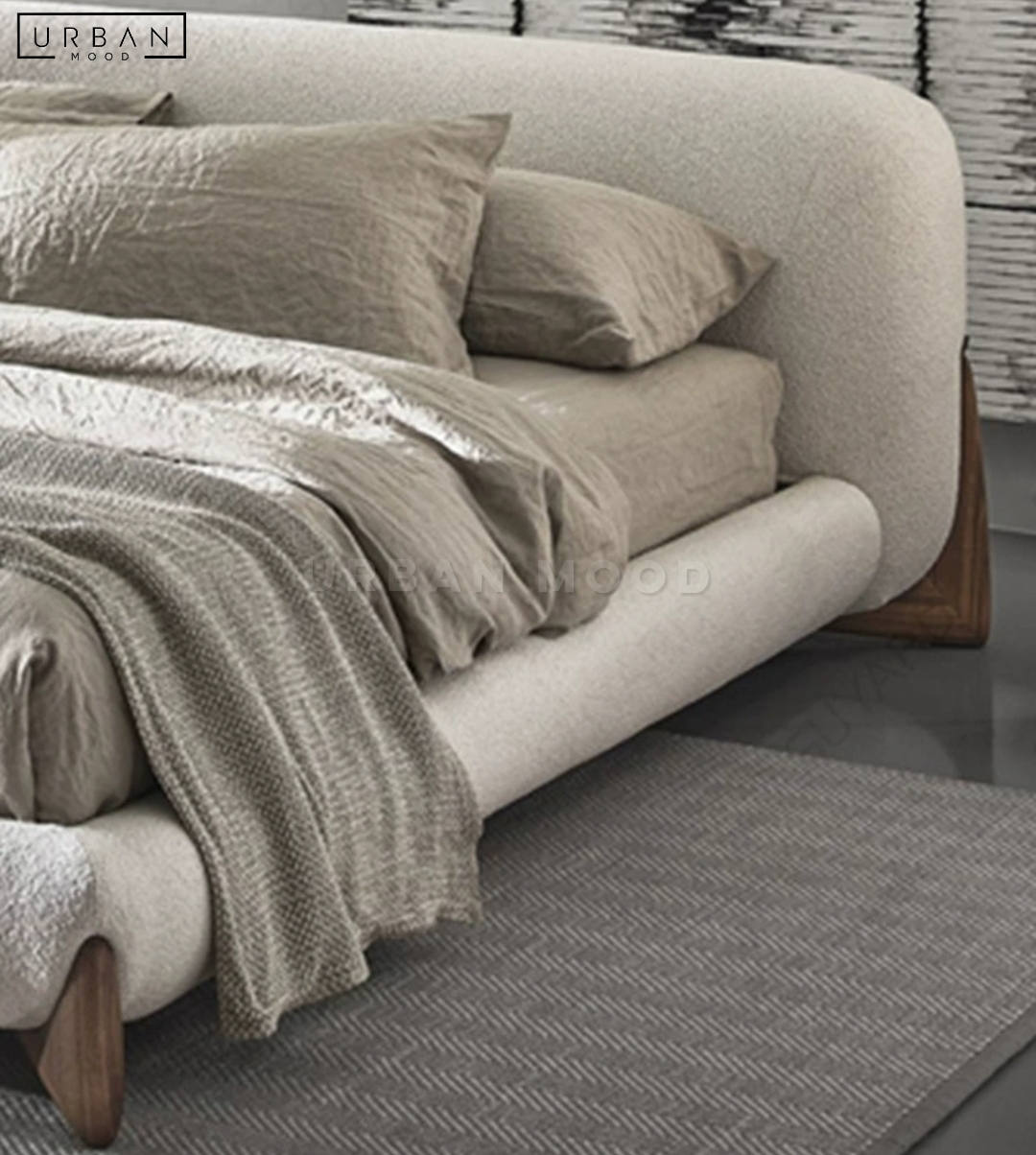 BOBBIT Modern Boucle Bedframe