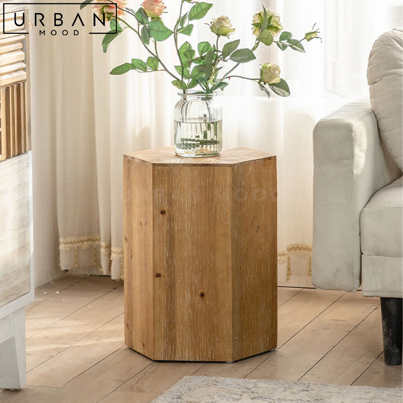 CARI Rustic Solid Wood Coffee Table