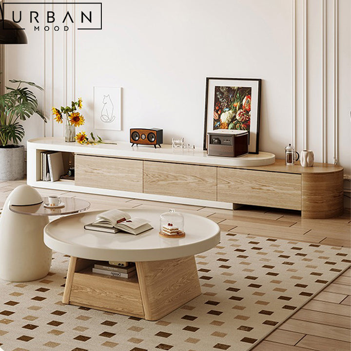 CATERI Japandi TV Console & Coffee Table