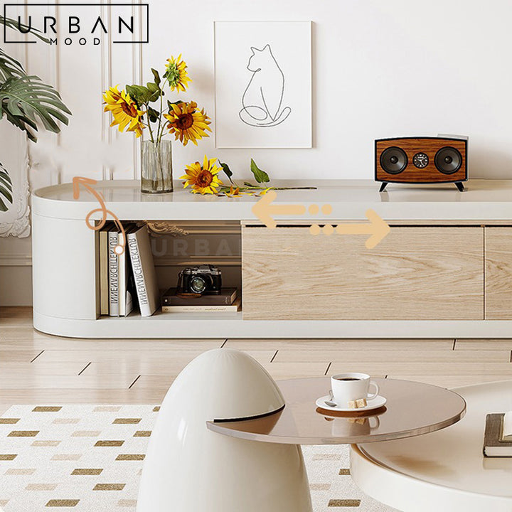 CATERI Japandi TV Console & Coffee Table