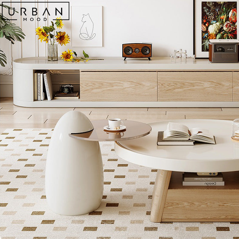 CATERI Japandi TV Console & Coffee Table