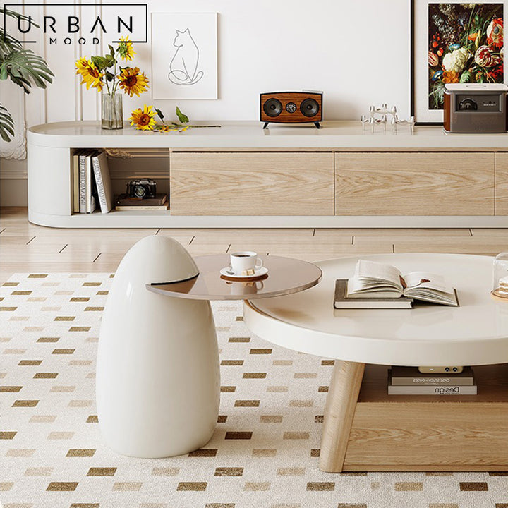 CATERI Japandi TV Console & Coffee Table