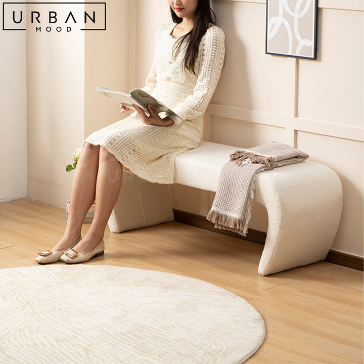 CELINE Modern Boucle Bench