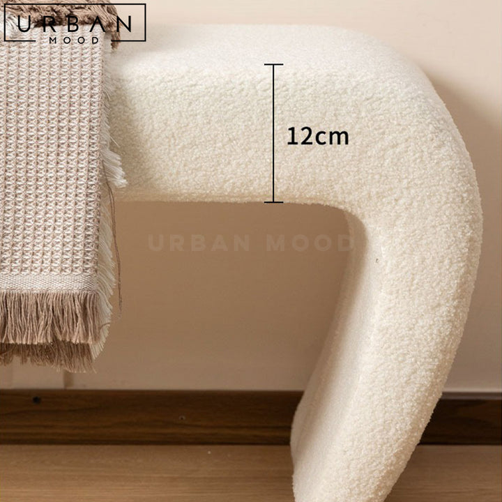 CELINE Modern Boucle Bench