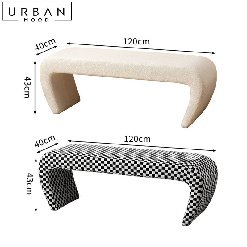 CELINE Modern Boucle Bench