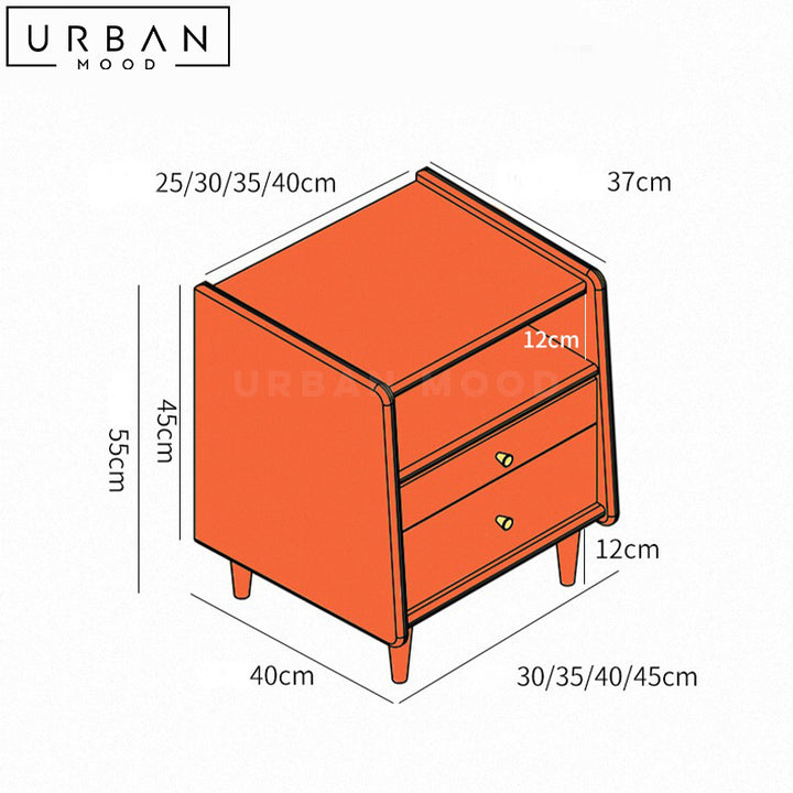 CHINO Rustic Bedside Table