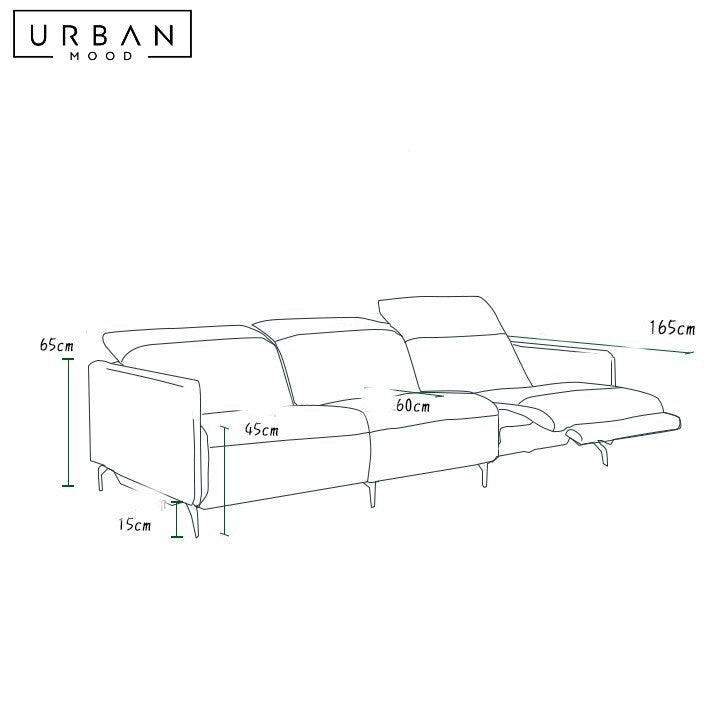 COLLET Modern Electric Leather Sofa
