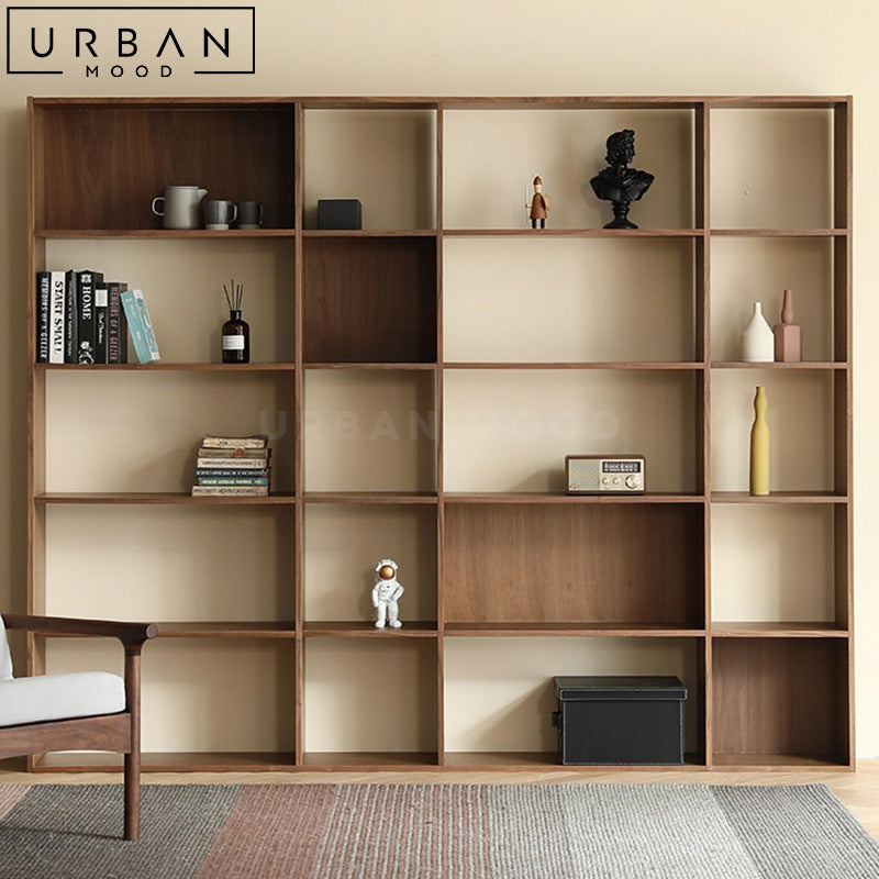 THIA Modern Solid Wood Display Shelf