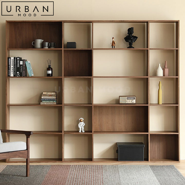 THIA Modern Solid Wood Display Shelf