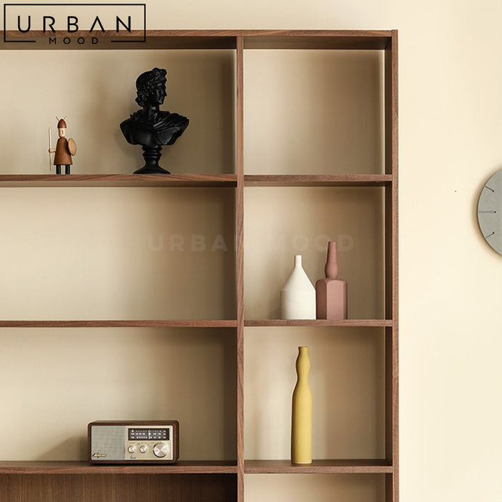 THIA Modern Solid Wood Display Shelf