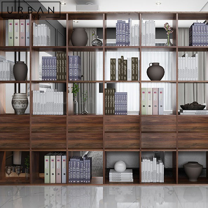 THIA Modern Solid Wood Display Shelf